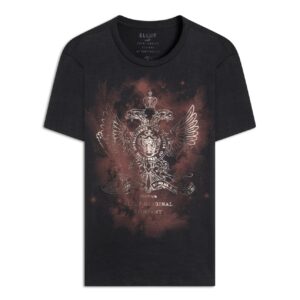 T-Shirt Easa Flor Preto